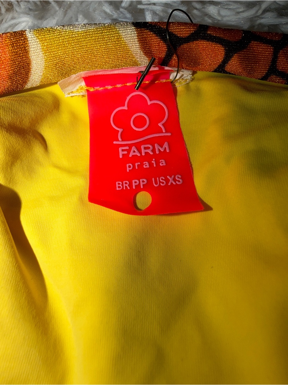 FARM Rio Yellow Multi Tropical Ruffle Bikini - Picture 2 of 6